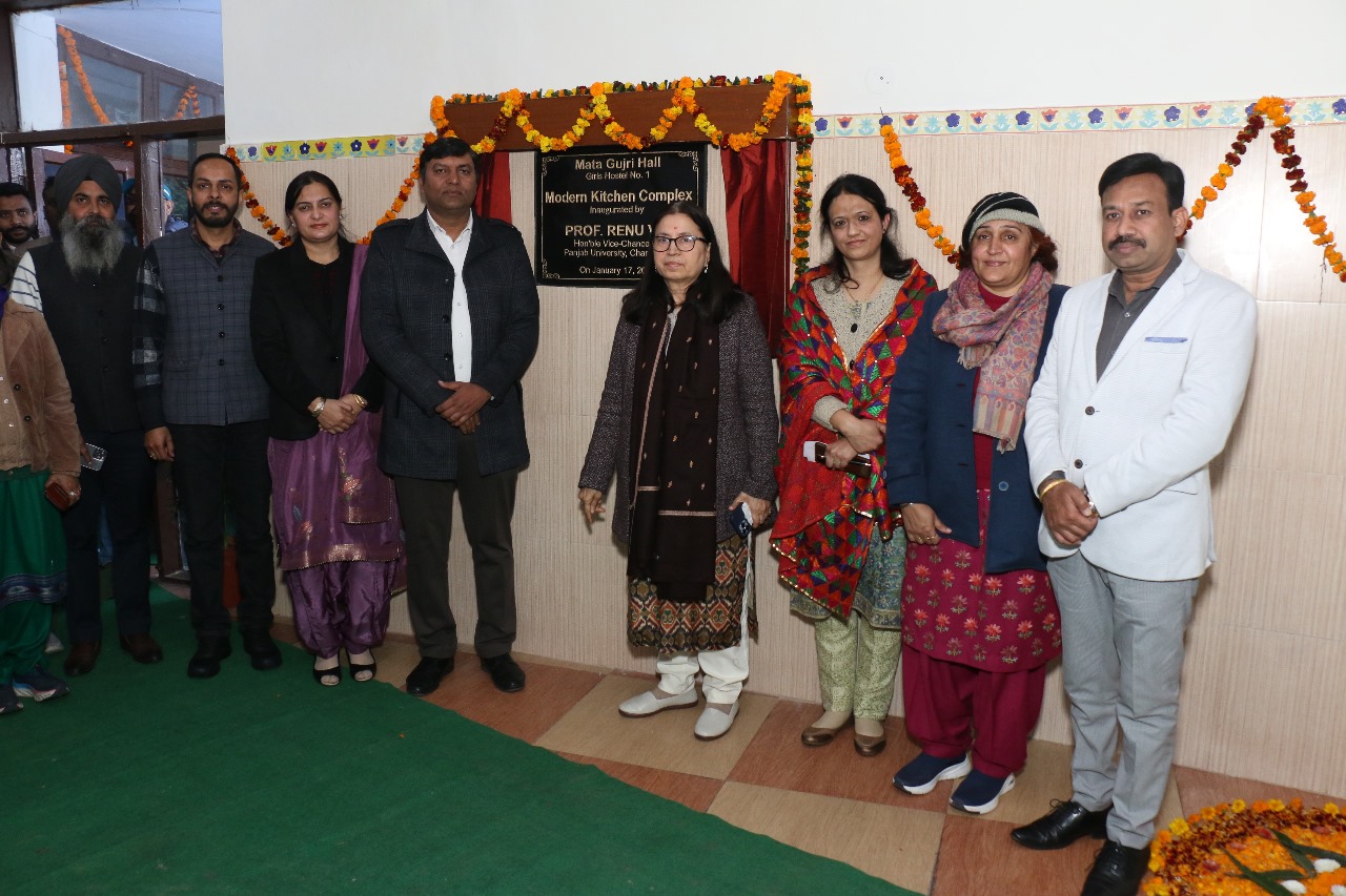 Hon'able Vice Chancellor, Prof. Renu Vig, inaugurated Mata Gujri Hall's Modern Kichen Complex today.
